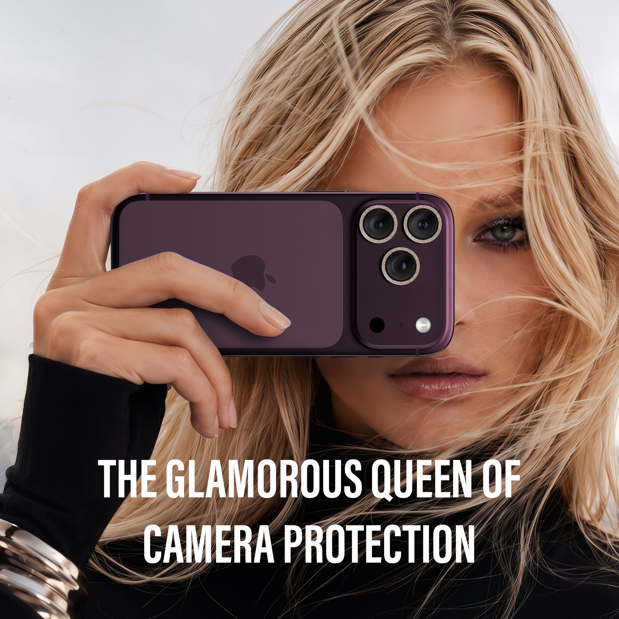 PanzerGlass® Hoops® Camera Lens Protector Glitter Gold iPhone 18 Pro | 18 Pro Max